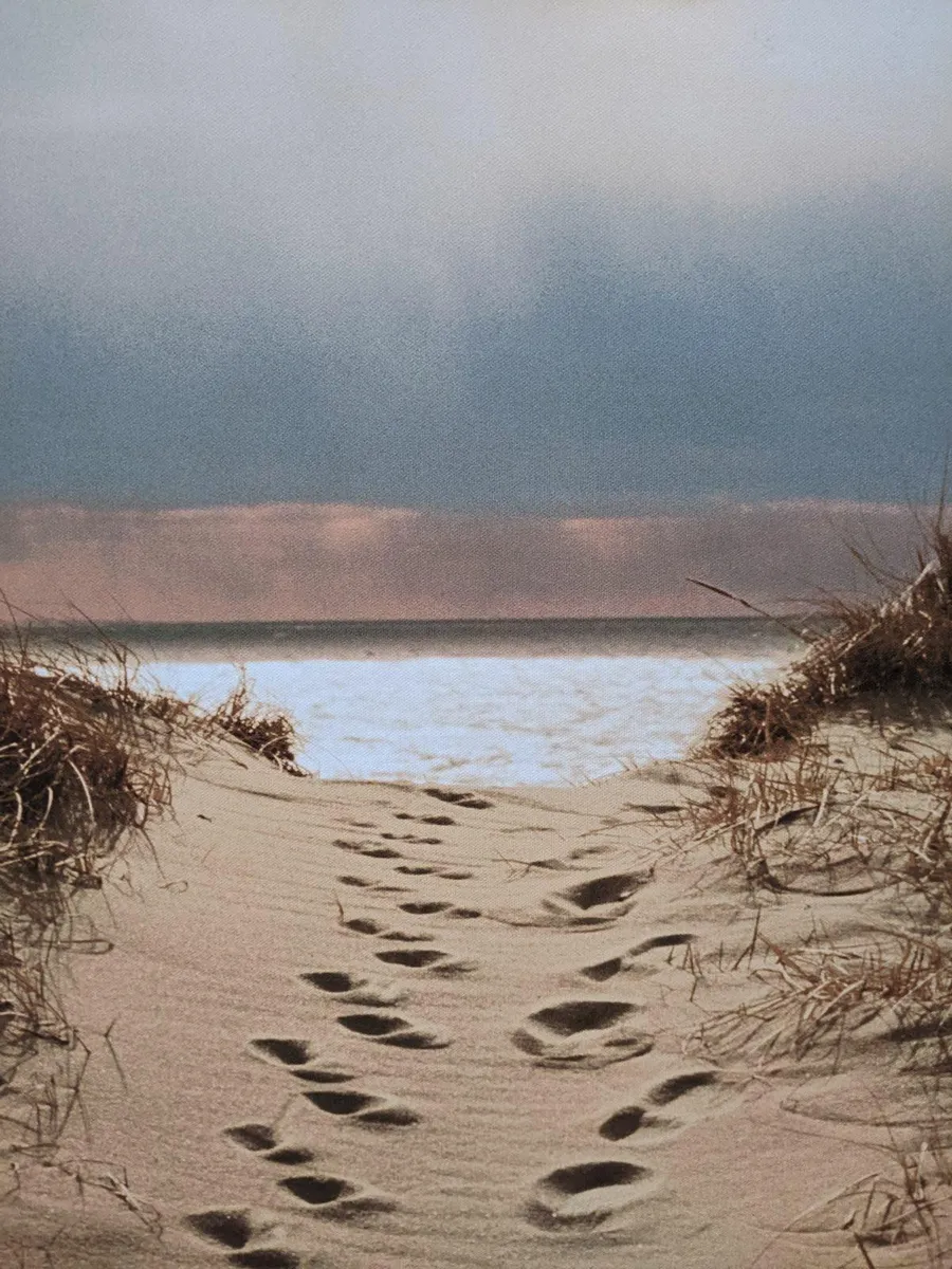 Footprints in the Sand Canvas - Image 1