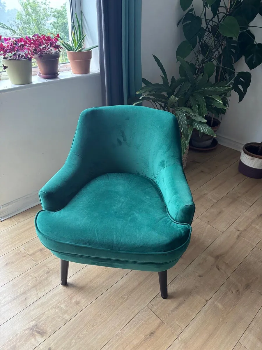 Armchair green color like new - Image 1
