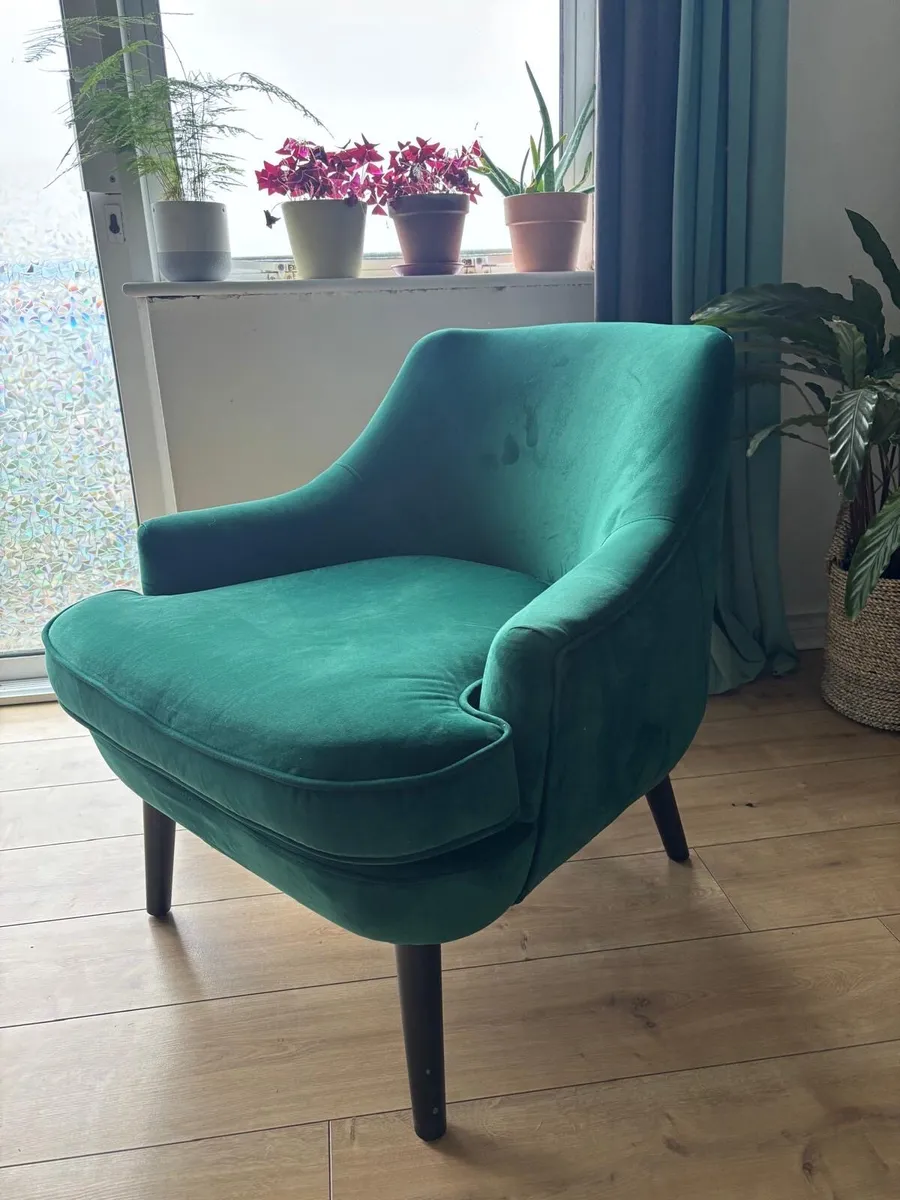 Armchair green color like new - Image 2