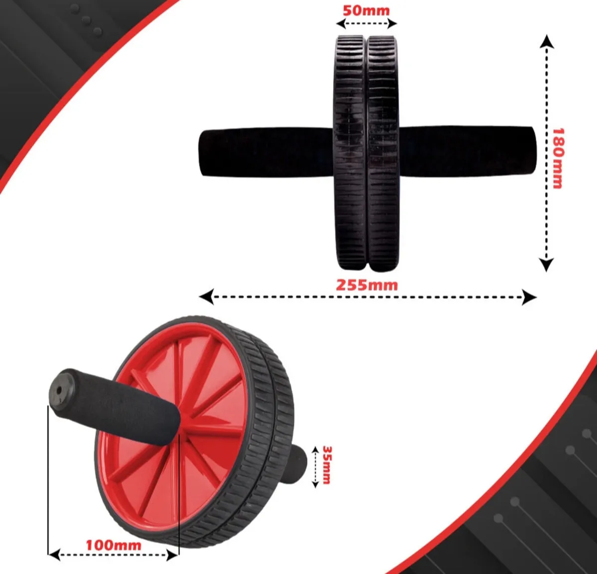 Abs Abdominal Exercise Wheel Fitness Roller - Image 3