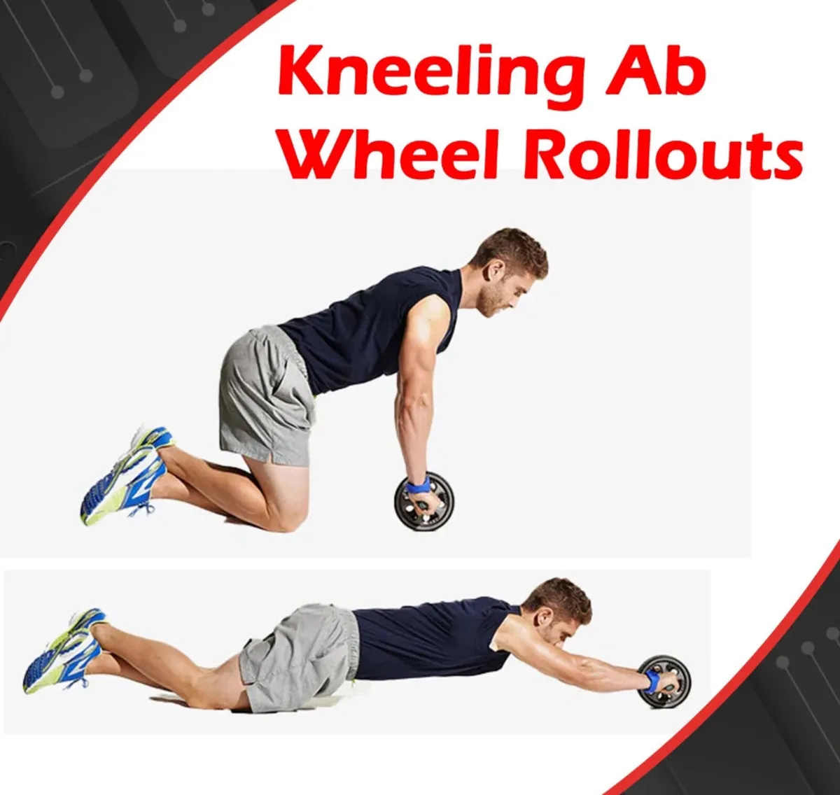Abs Abdominal Exercise Wheel Fitness Roller - Image 4