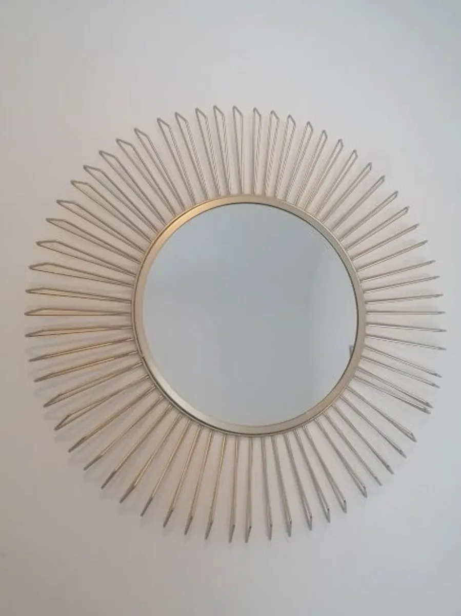 Gold sun mirror