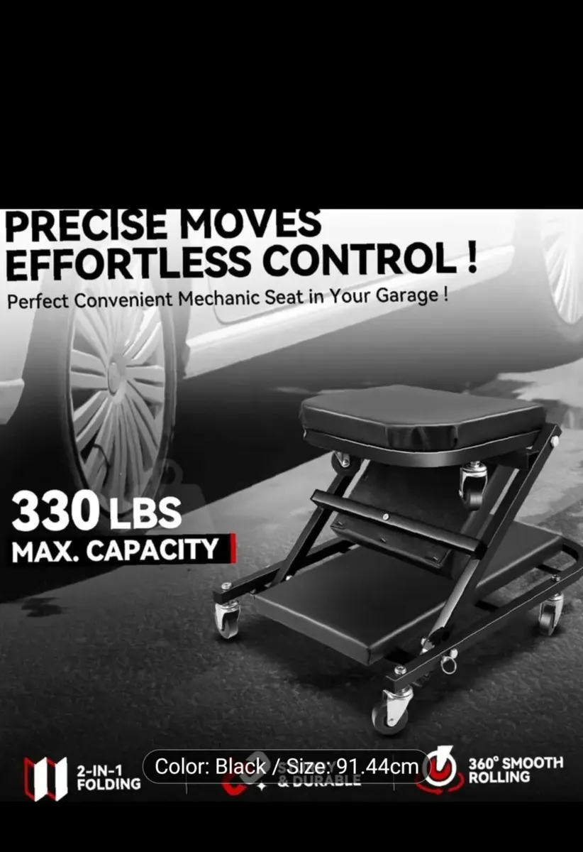 Two-in-One Convertible garage chair - Image 3