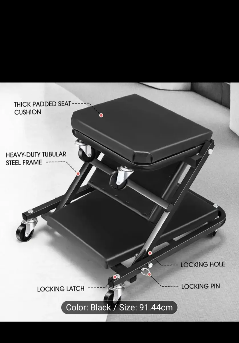 Two-in-One Convertible garage chair - Image 4