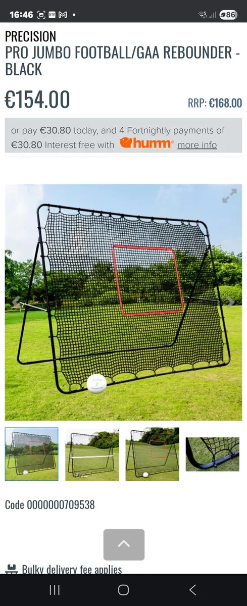 Jumbo soccer and gaa Rebounder