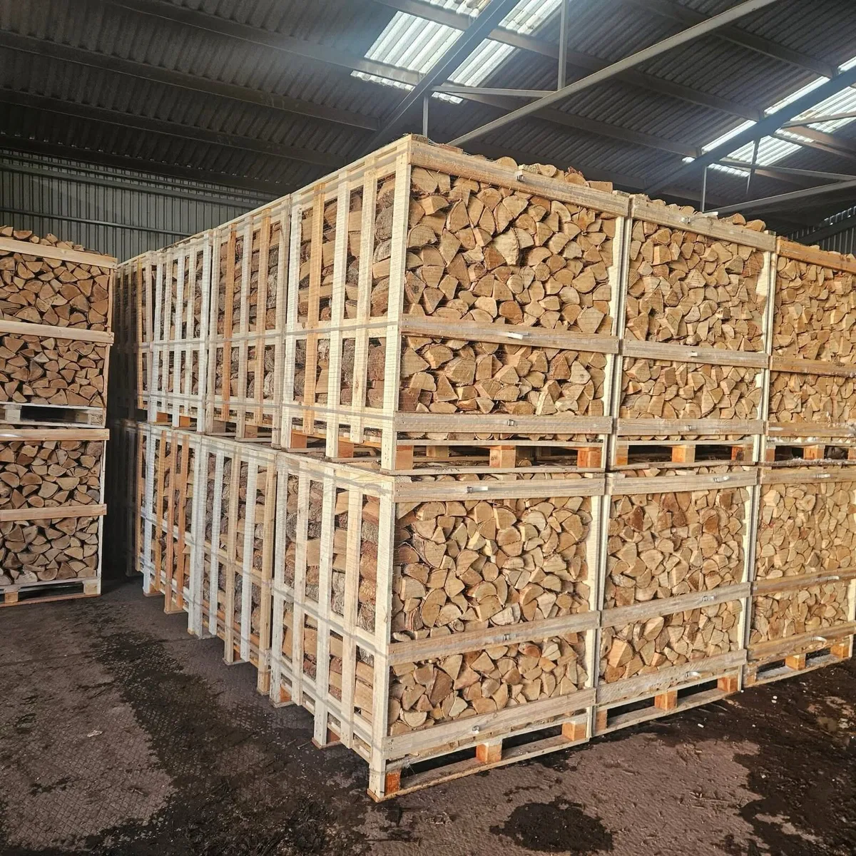 1m3 pallets of kiln dried ash - Image 1