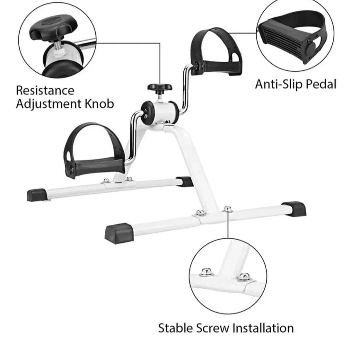 Mini Exercise Bike Portable Pedal Exerciser NEW - Image 2