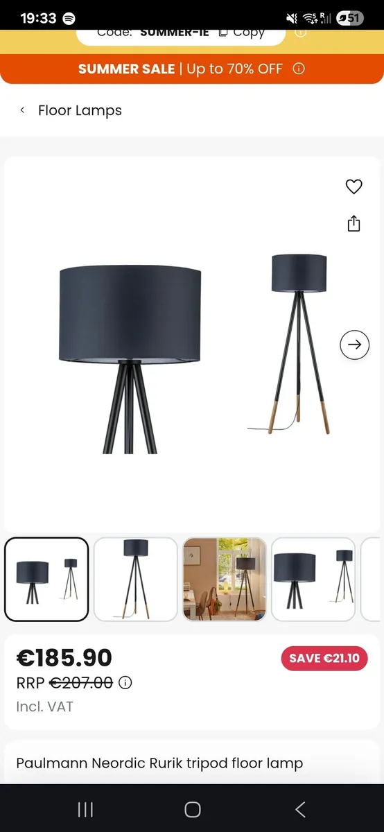 Tripod Floor Lamp - Image 1