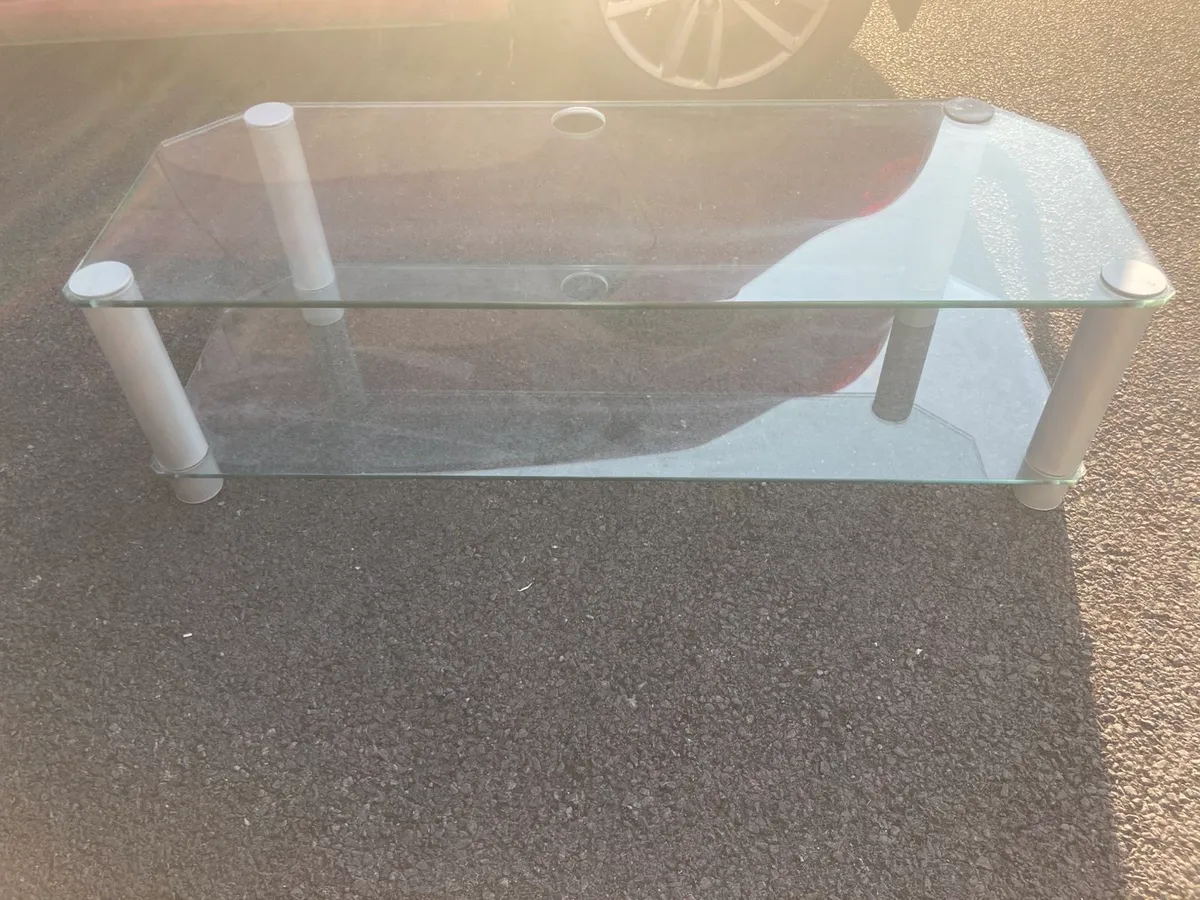 Glass tv table extra long - Image 2