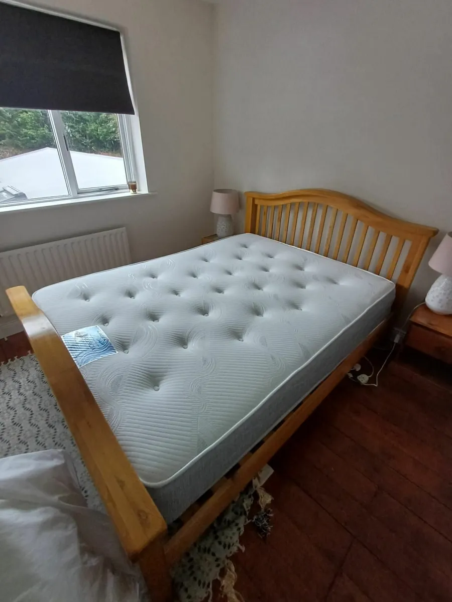 King Size bed and mattress - Image 2
