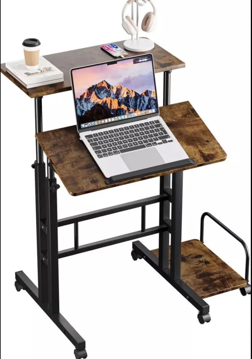 Standing Sitting Desk Height Adjust Workstation - Image 1
