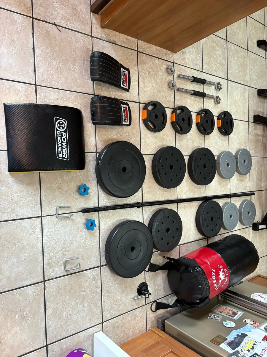 SQUAT RACKS, BOXING BAG, WEIGHT BENCH, BARS,WEIGHT - Image 2