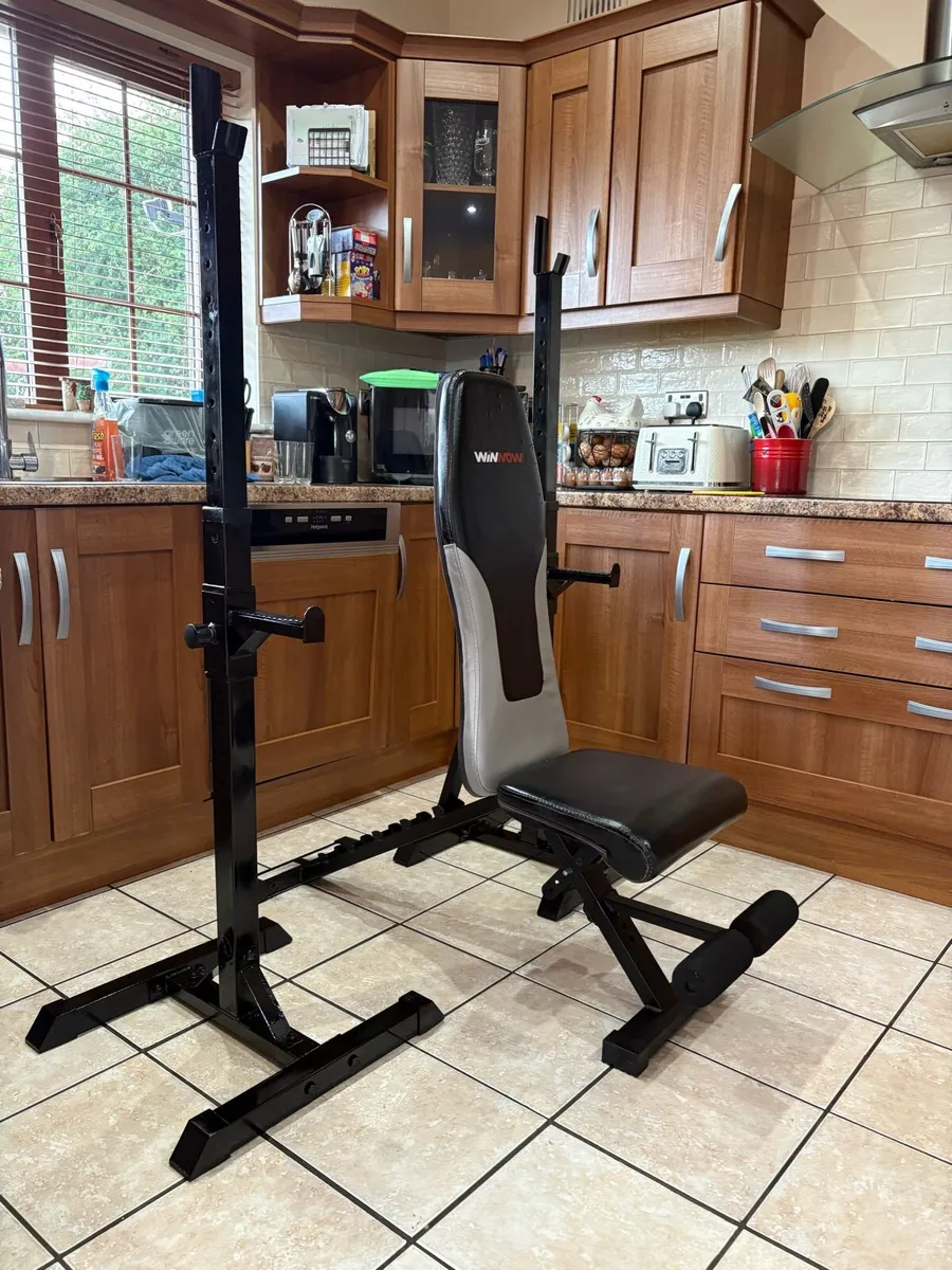 SQUAT RACKS, BOXING BAG, WEIGHT BENCH, BARS,WEIGHT - Image 4