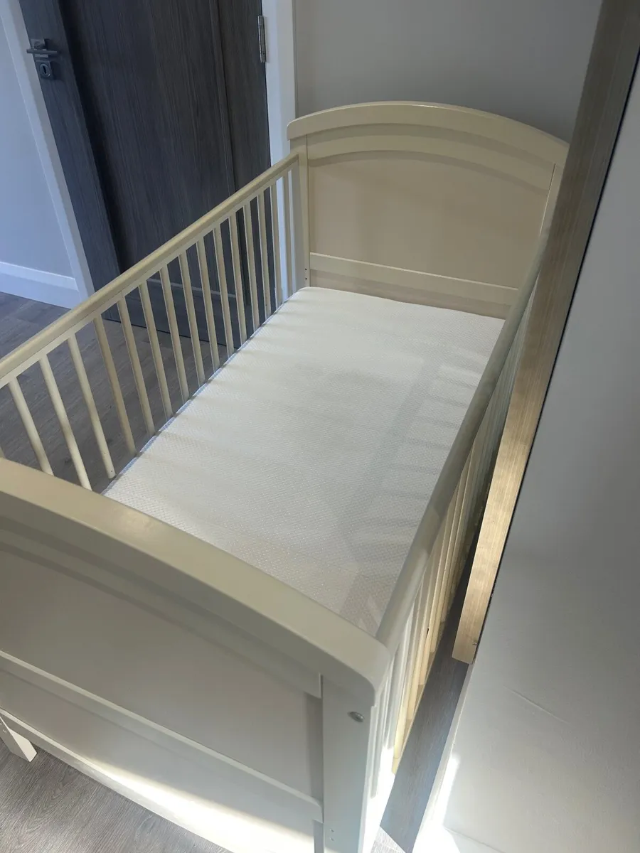 Cot Bed and Mattress - Image 2