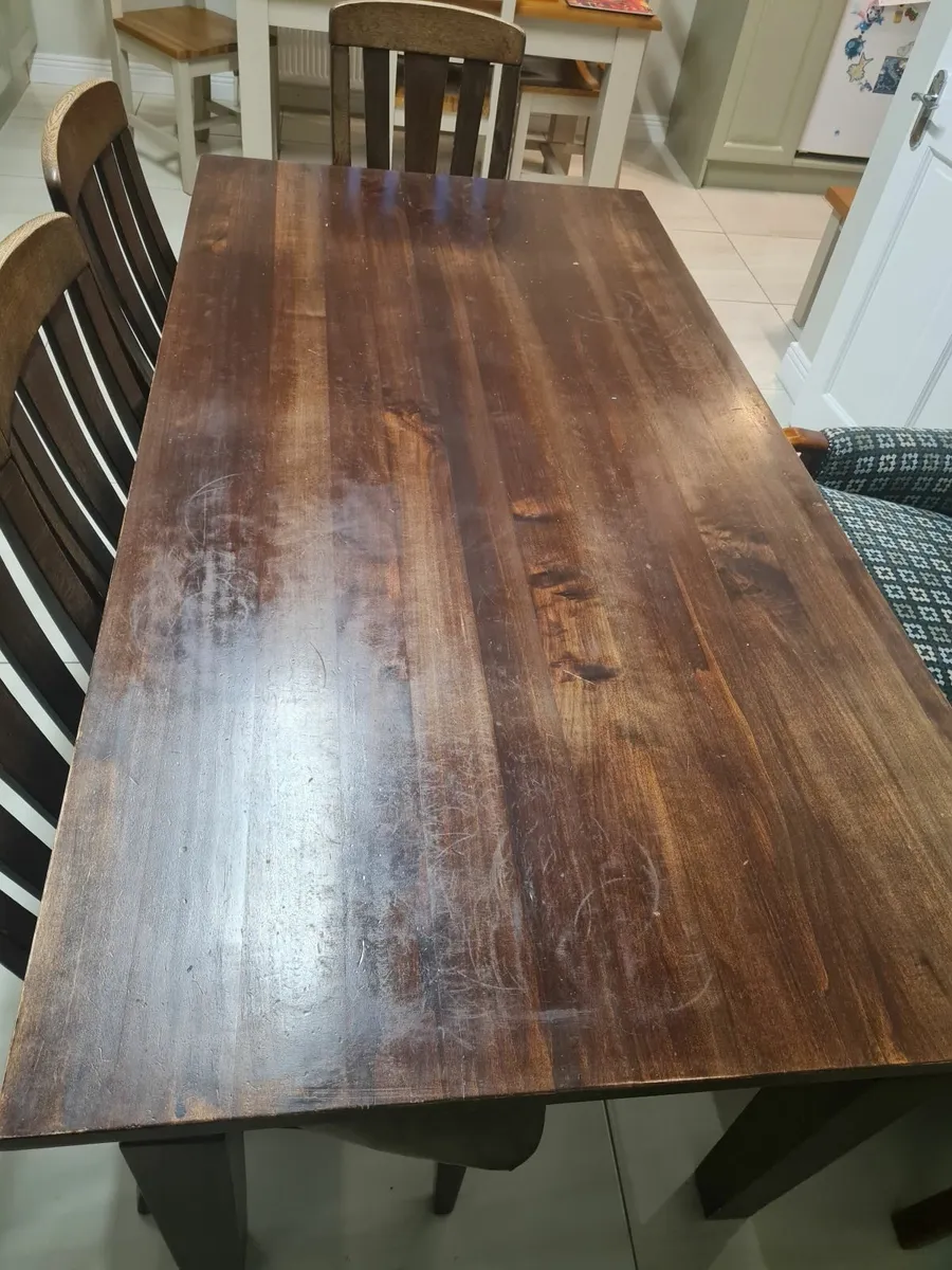 Kitchen table and 6 chairs - Image 2