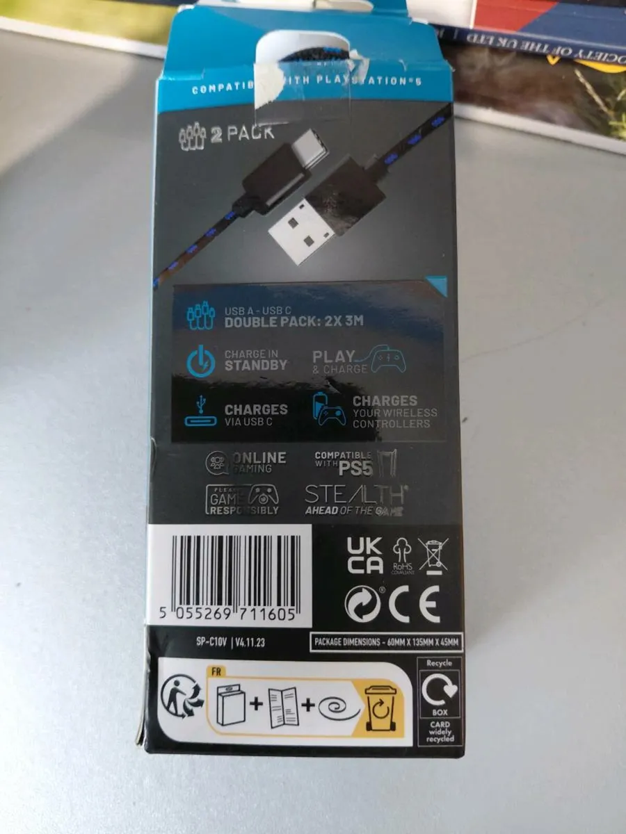PS5 Controller Charging Cables - Image 2