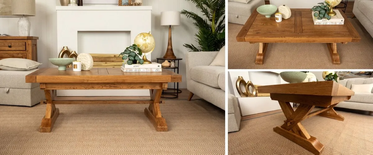 ATHENS Oak Rectangle Coffee Table - Image 2