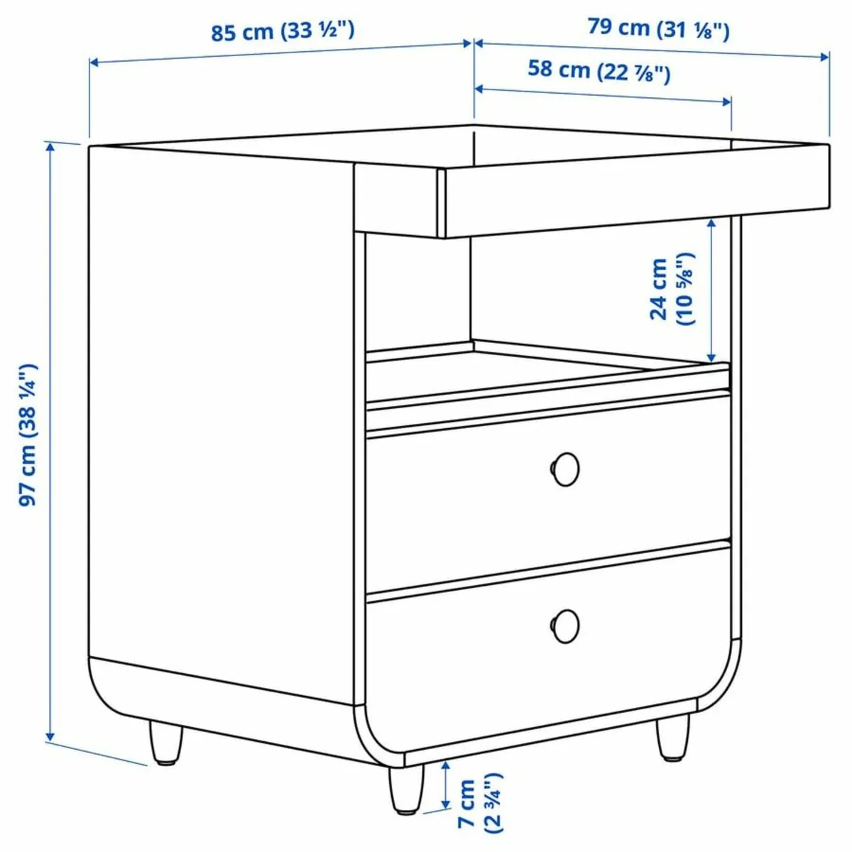 Ikea MYLLRA changing table - Image 3