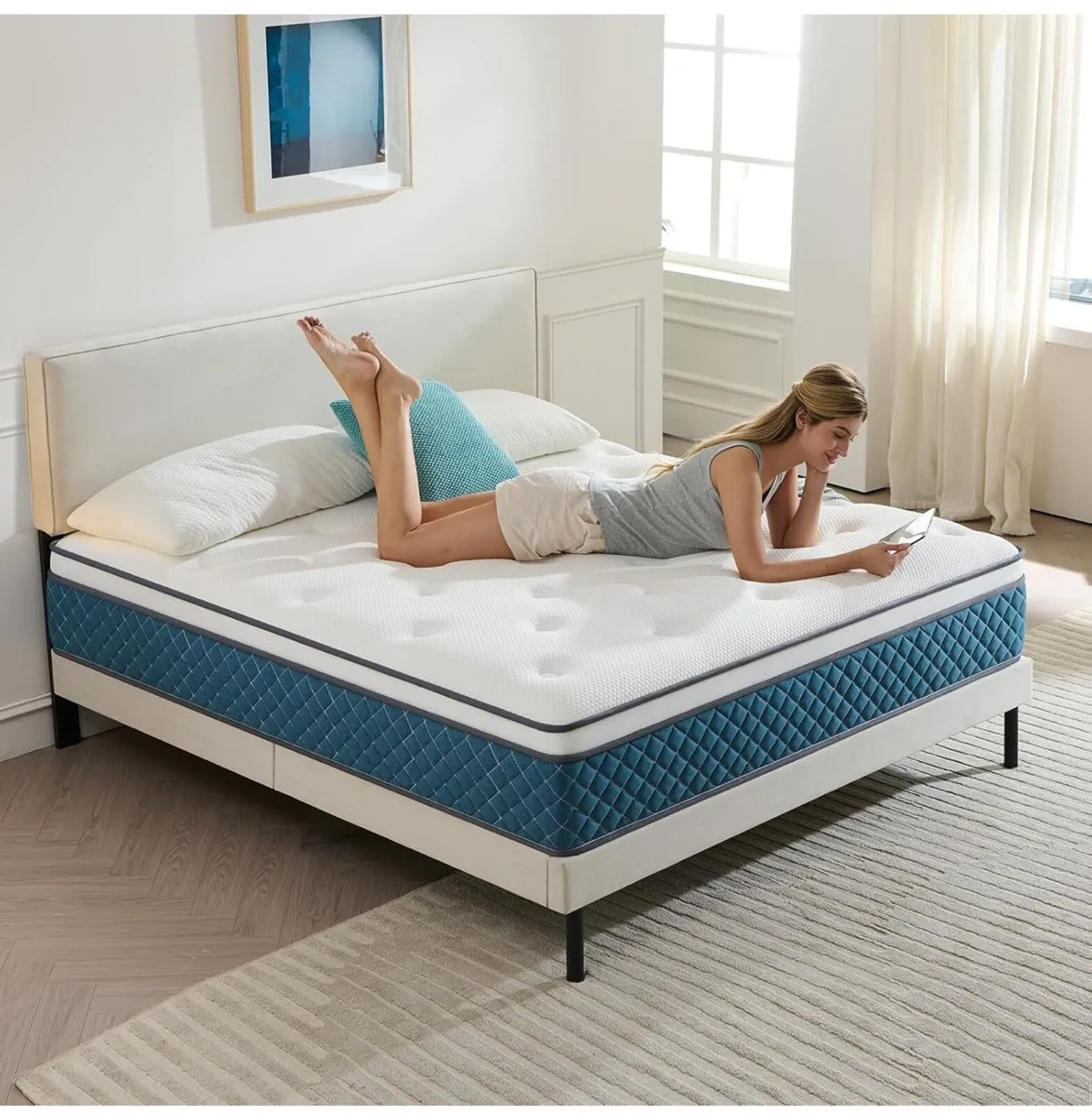 King Size Mattress, Pocket Sprung Mattresses with - Image 2