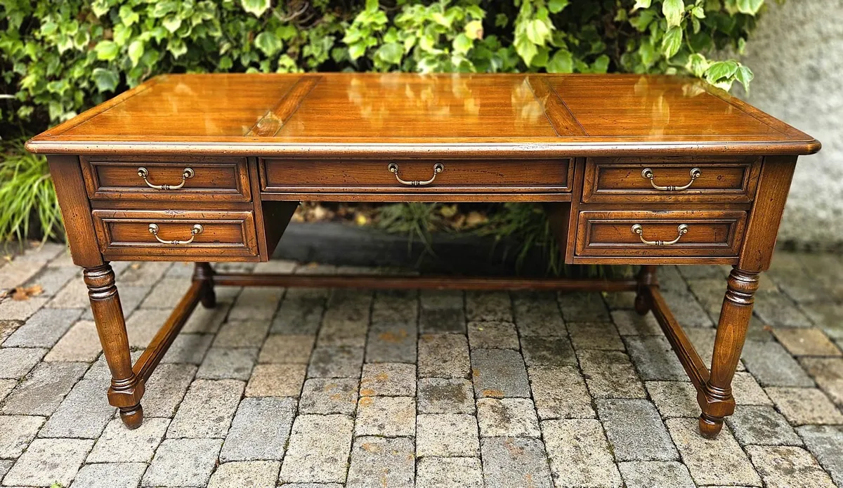 Large Cherrywood Writing Desk-Italian Made - Image 1
