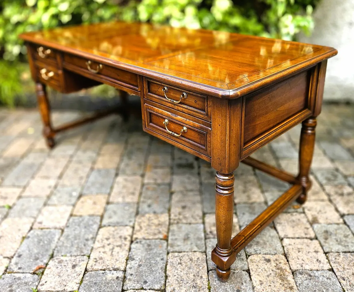 Large Cherrywood Writing Desk-Italian Made - Image 2