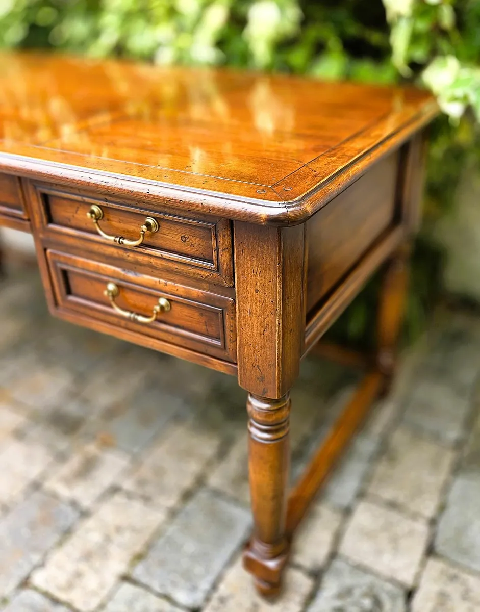 Large Cherrywood Writing Desk-Italian Made - Image 4