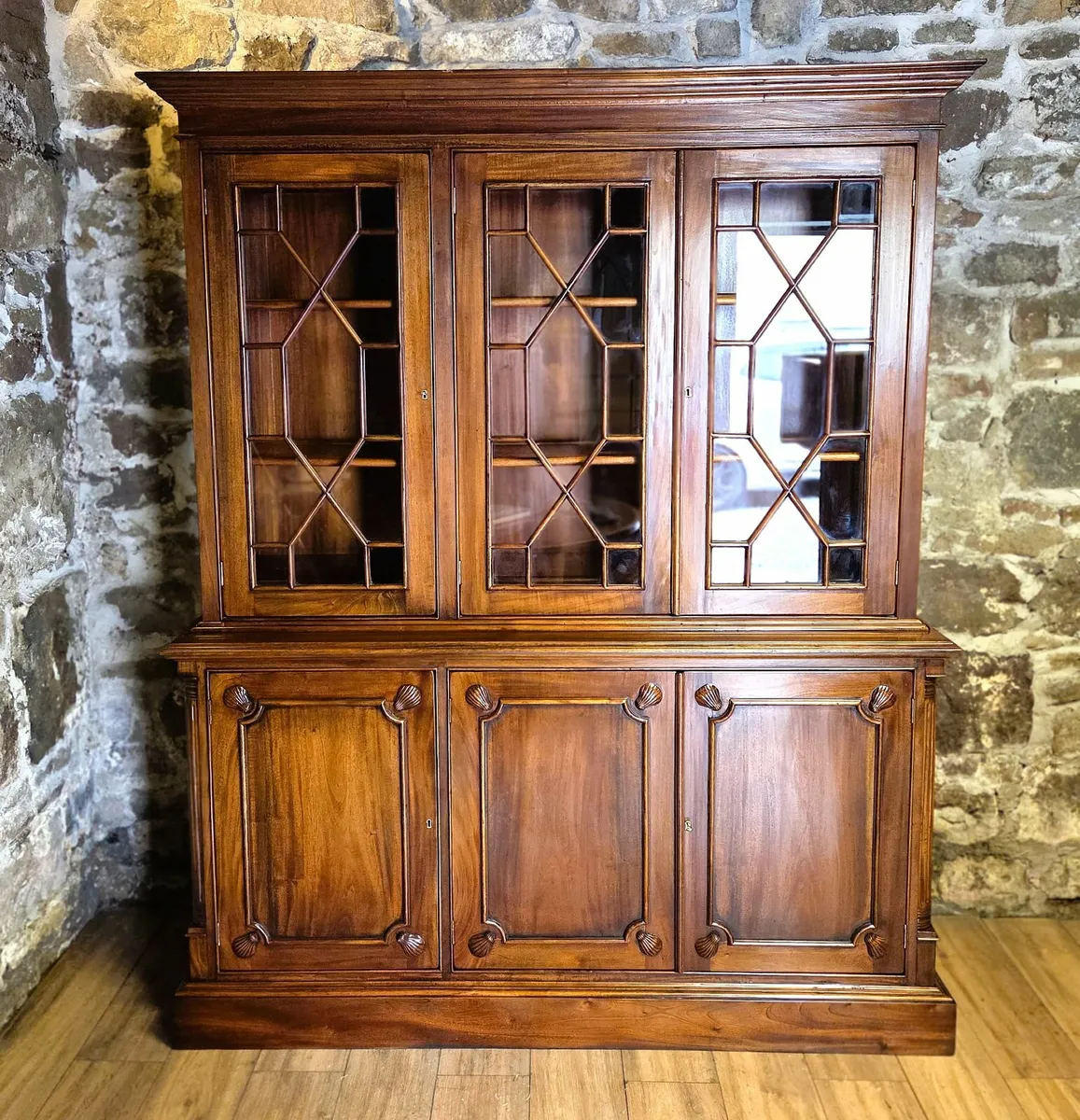 Large Mahogany Display Bookcase - Image 3