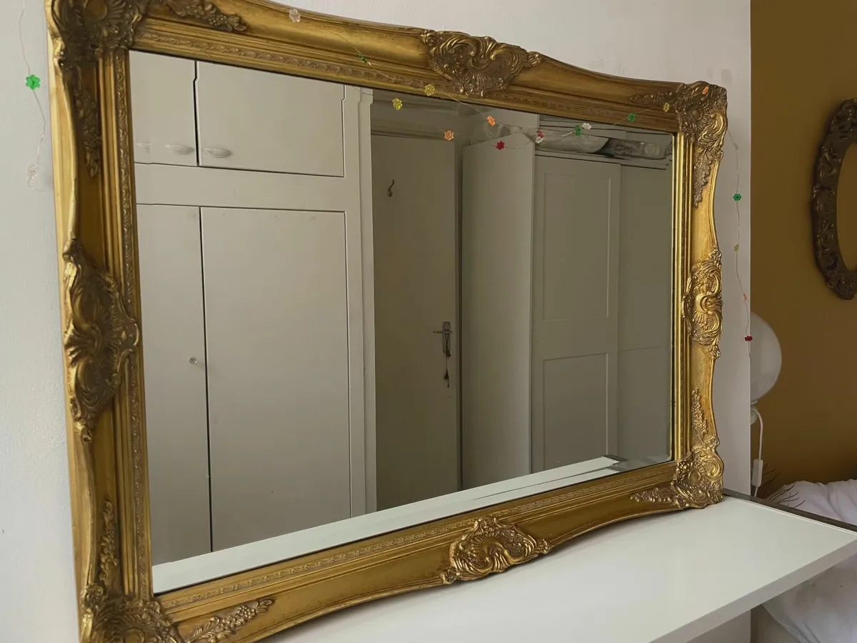 large gilt mirror - Image 1