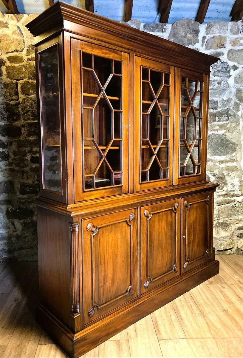 Large Mahogany Display Bookcase - Image 1