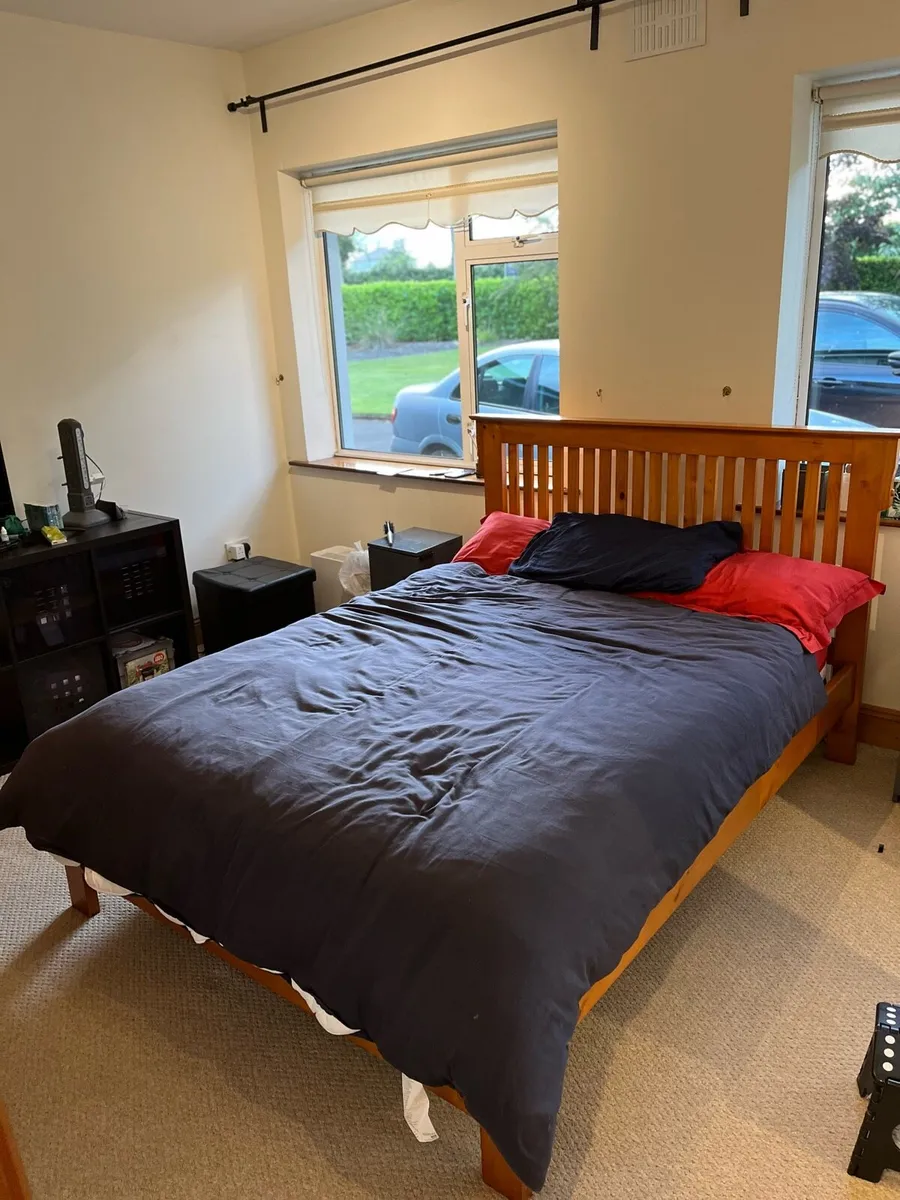 Wooden Double bed (no mattress) - Image 1