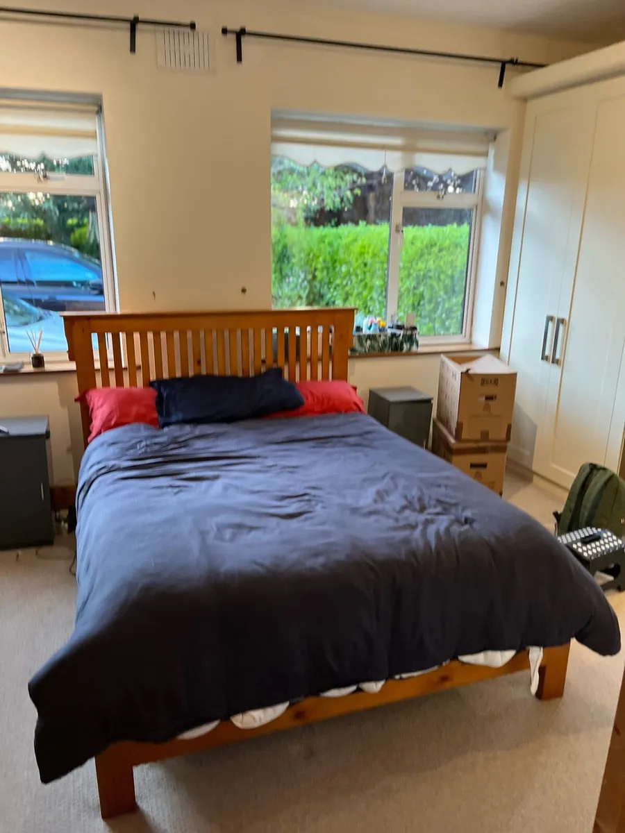 Wooden Double bed (no mattress) - Image 2