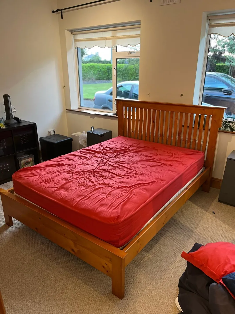 Wooden Double bed (no mattress) - Image 3