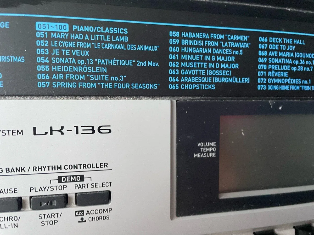 Casio Keyboard LK 136 with stand - Image 3