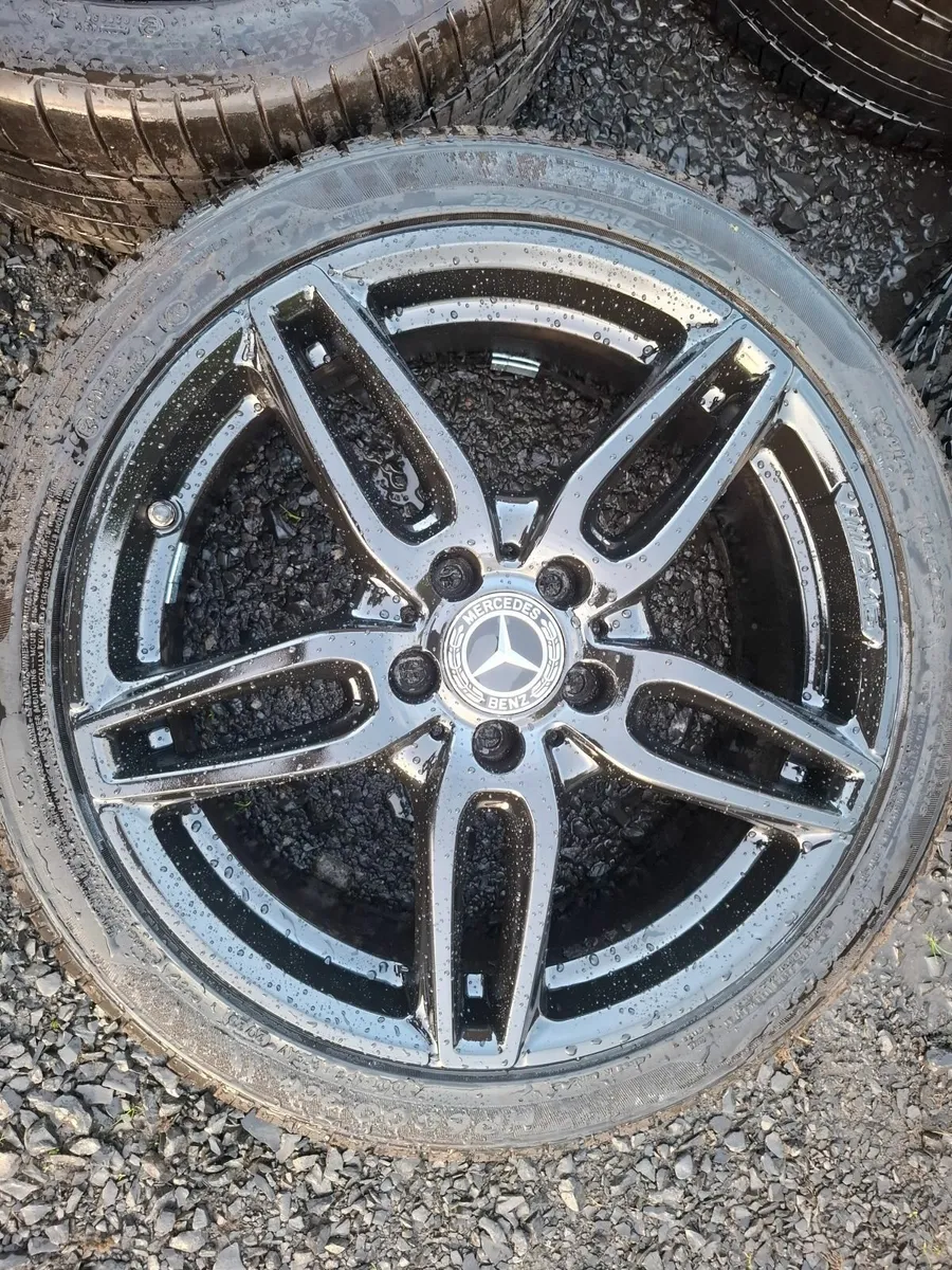18" Genuine Mercedes Amg A, B, CLA Alloys with tyr - Image 1