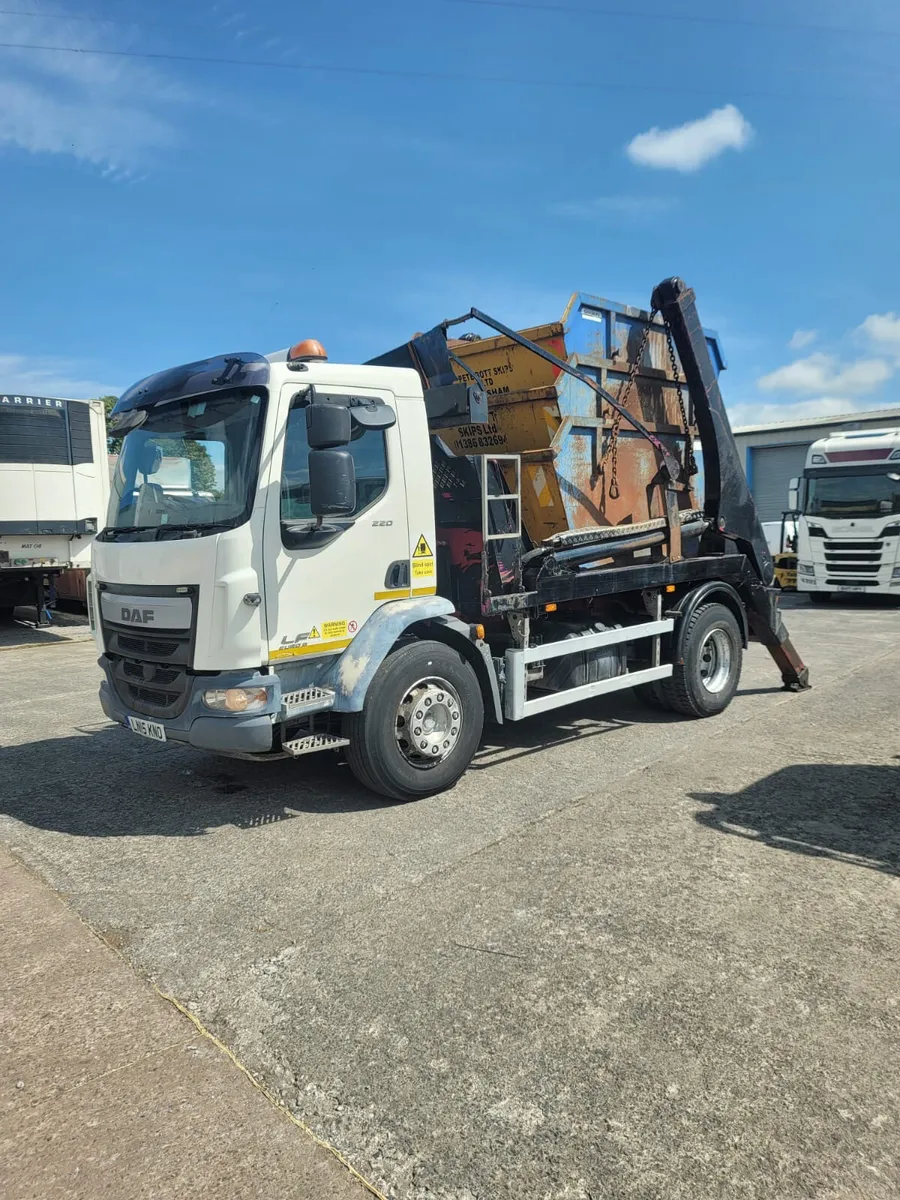 Daf  LF Skip Truck & Skips  Choice Of 40 Skips - Image 1