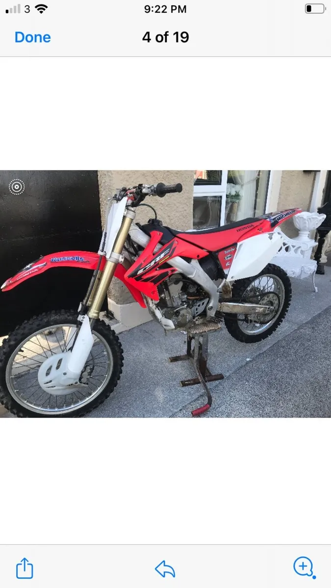 2007 Honda crf 250r twin  pipe - Image 1
