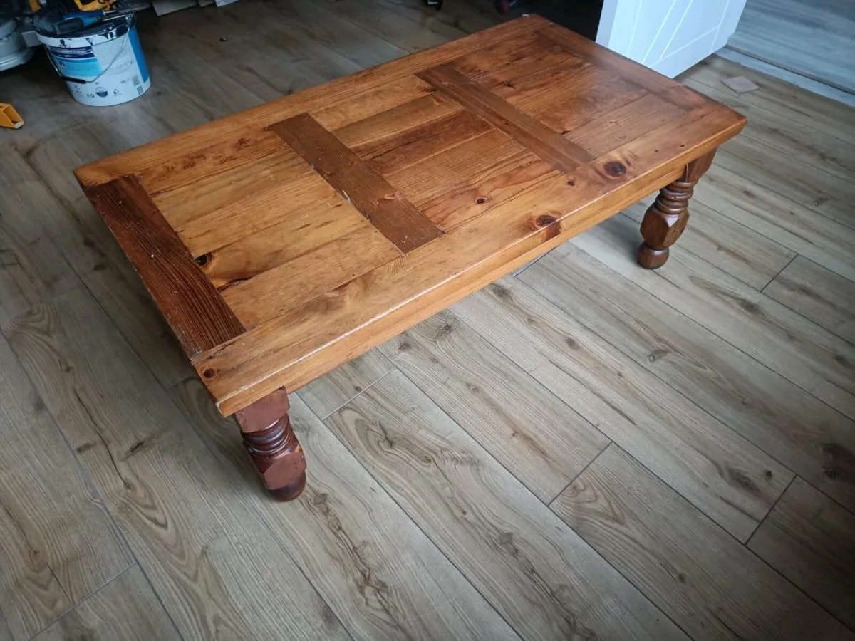 Wooden coffee table