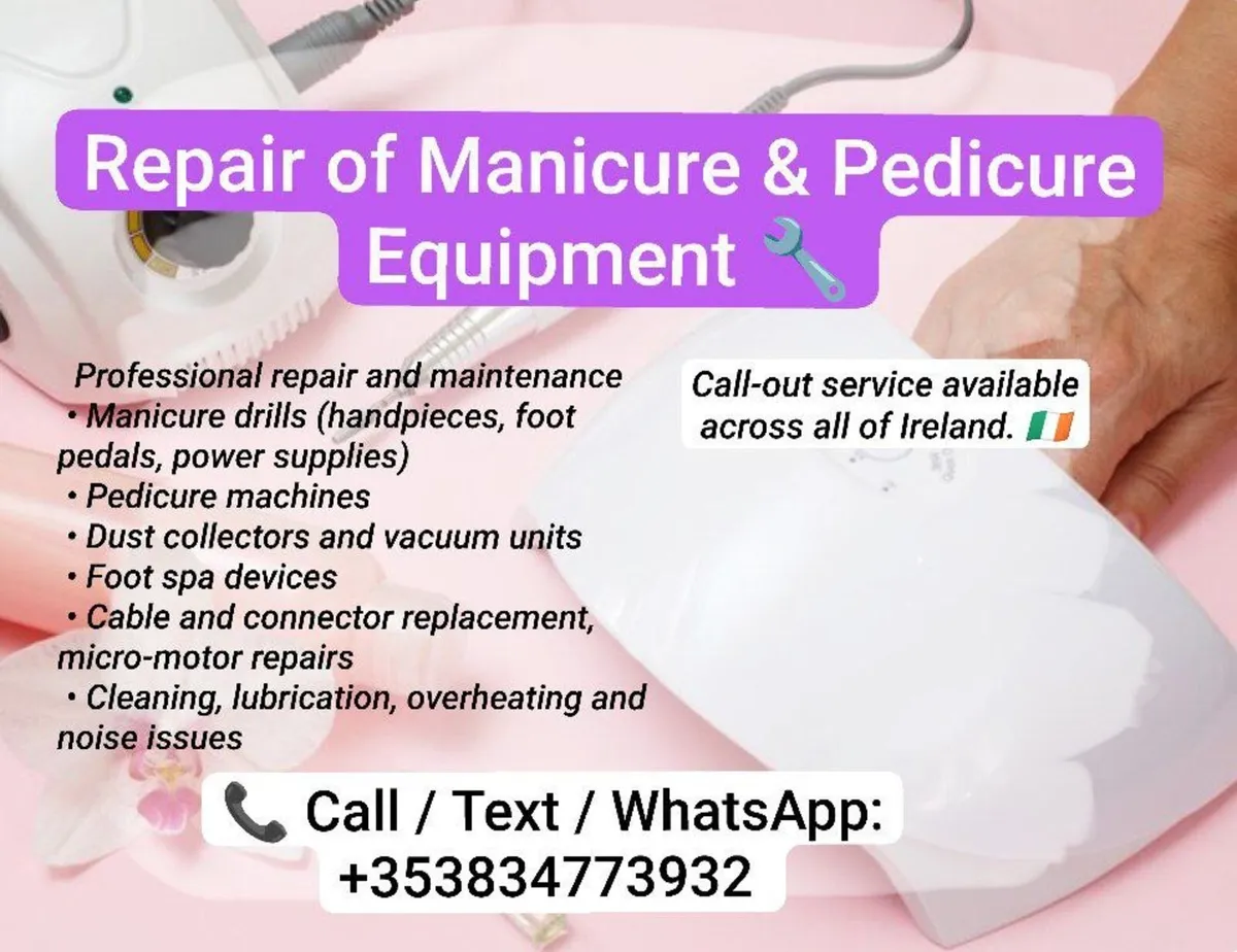 Beauty salon &nail equipment repair & maintenance - Image 1