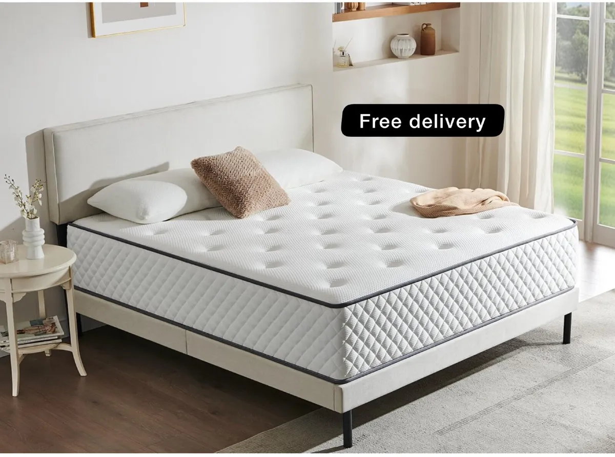 King Mattress  7 Zone Hybrid Pocket Spring Medium- - Image 1