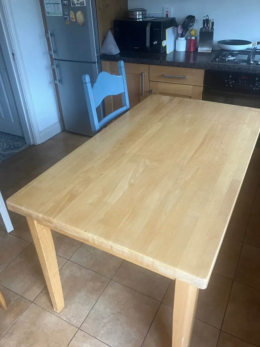 Dining Table Solid Wood - Image 1