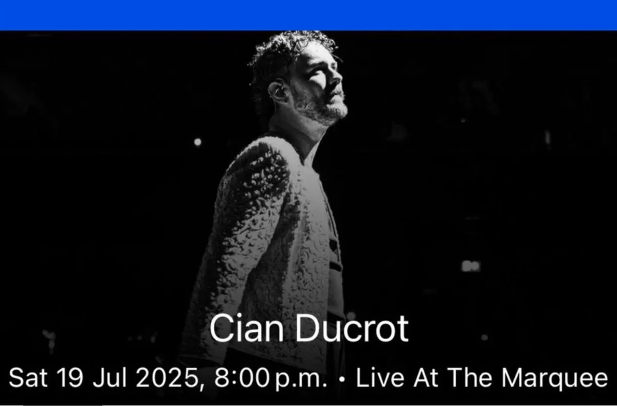 3 Cian Ducrot Marquee collector tickets 19th July - Image 1