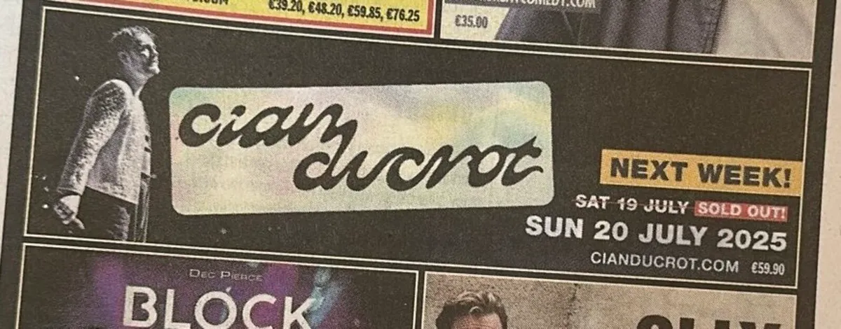 3 Cian Ducrot Marquee collector tickets 19th July - Image 4