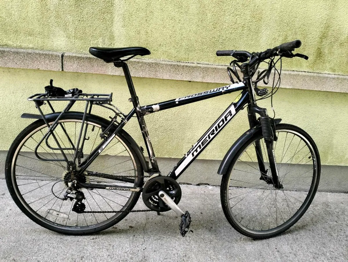 Large Merida Hybrid Bike + Accessories - Image 1