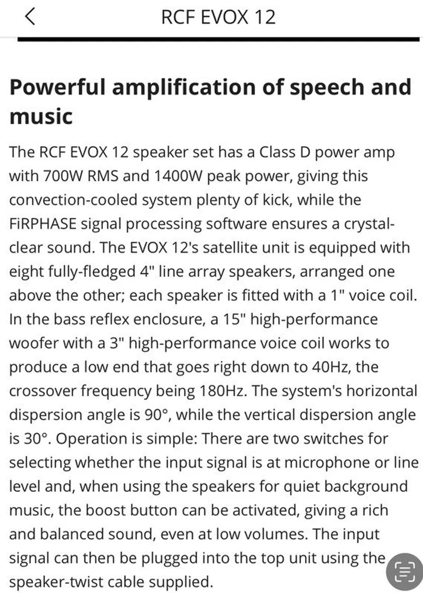 The RCF EVOX 12 speaker - Image 3
