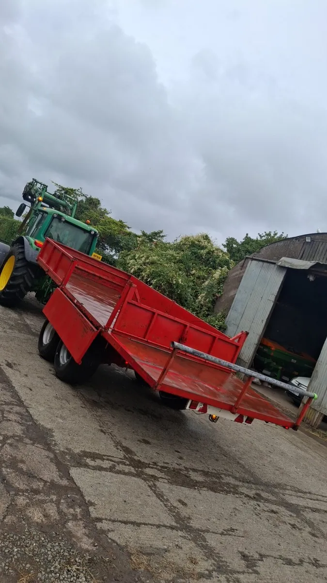 Johnston 14ft tipping trailer/bale trailer/silage - Image 1