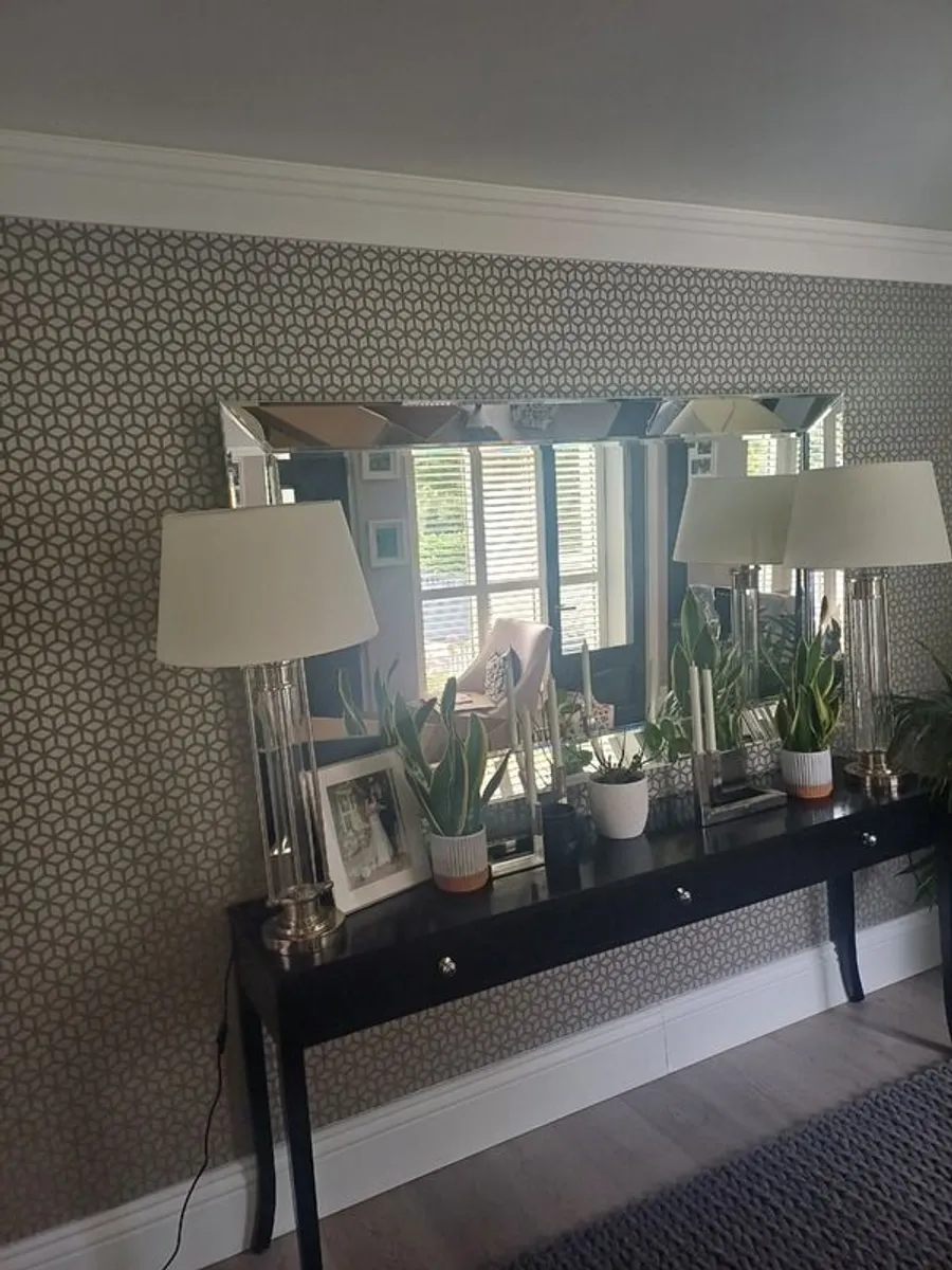 High end designer (Eichholtz) Beautiful Extra Large Bevelled Mirror For Sale - A MUST SEE!! - Image 1