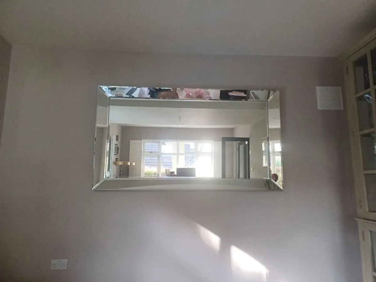 High end designer (Eichholtz) Beautiful Extra Large Bevelled Mirror For Sale - A MUST SEE!! - Image 4