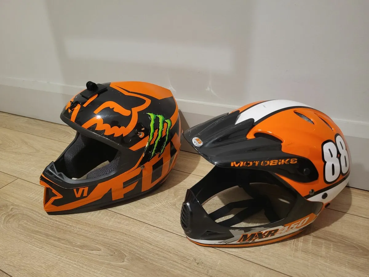2 Kid's BMX MTB Helmets - Image 1