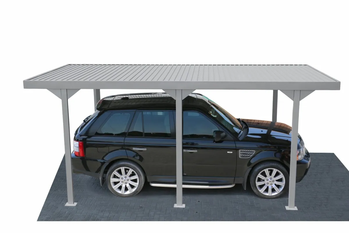 Palladium 10x17 Steel Car Port Shelter. - Image 4