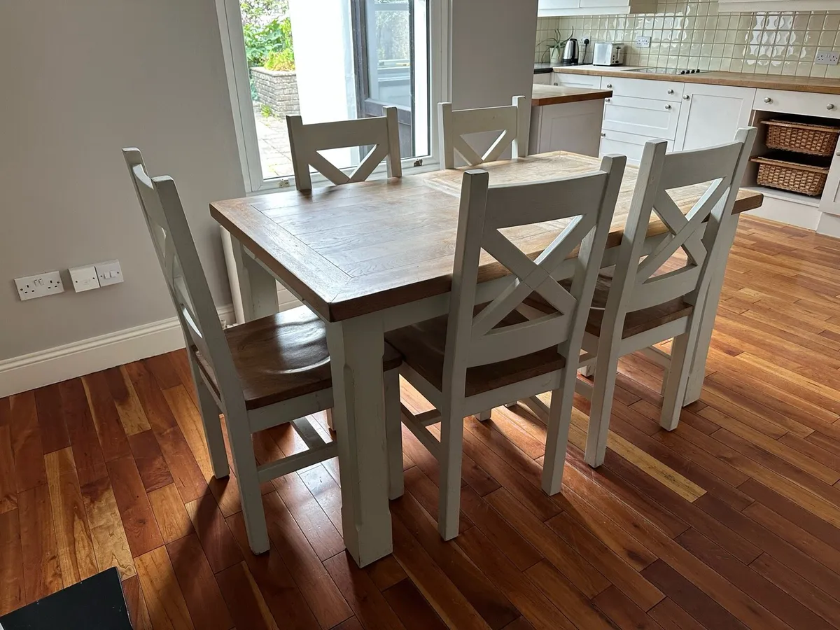 Solid Oak Kitchen table and chairs